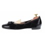 Balerini dama, casual, din piele naturala (Intoarsa), negri  - ZENANXSN